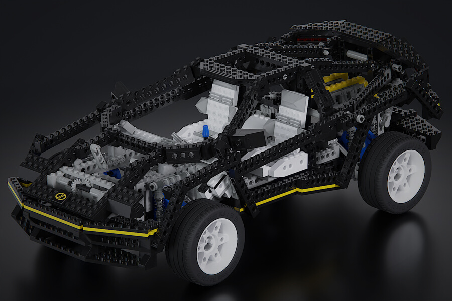 LEGO Technic 8880 építés animáció