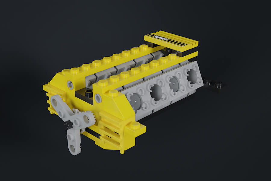 LEGO Technic 8880 V8 - Animáció